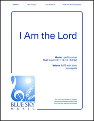 I Am the Lord SATB choral sheet music cover Thumbnail